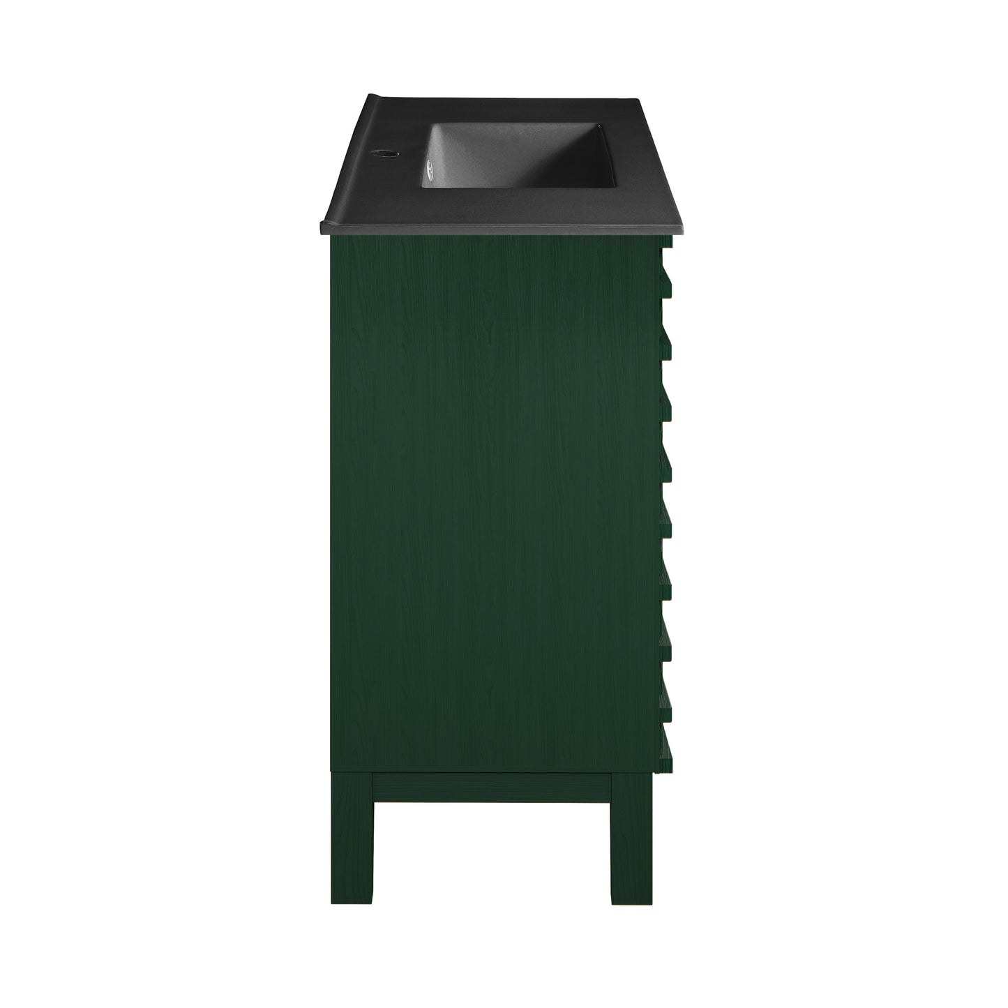 Swiss Madison, Cascade 36" Freestanding Bathroom Vanity in Green Oak with Sink Top