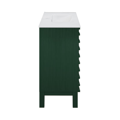 Swiss Madison Cascade 36-inch freestanding bathroom vanity in Green Oak — view 9