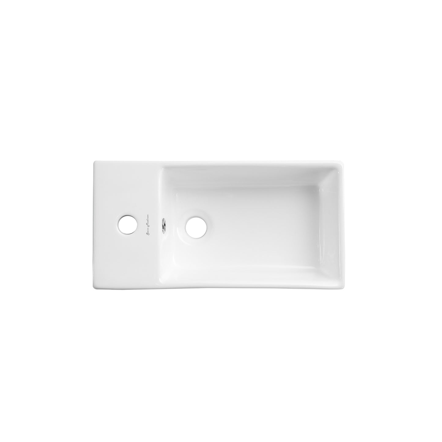 Swiss Madison, Pierre 19.5 Single, Open Shelf, Chrome Metal Frame Bathroom Vanity