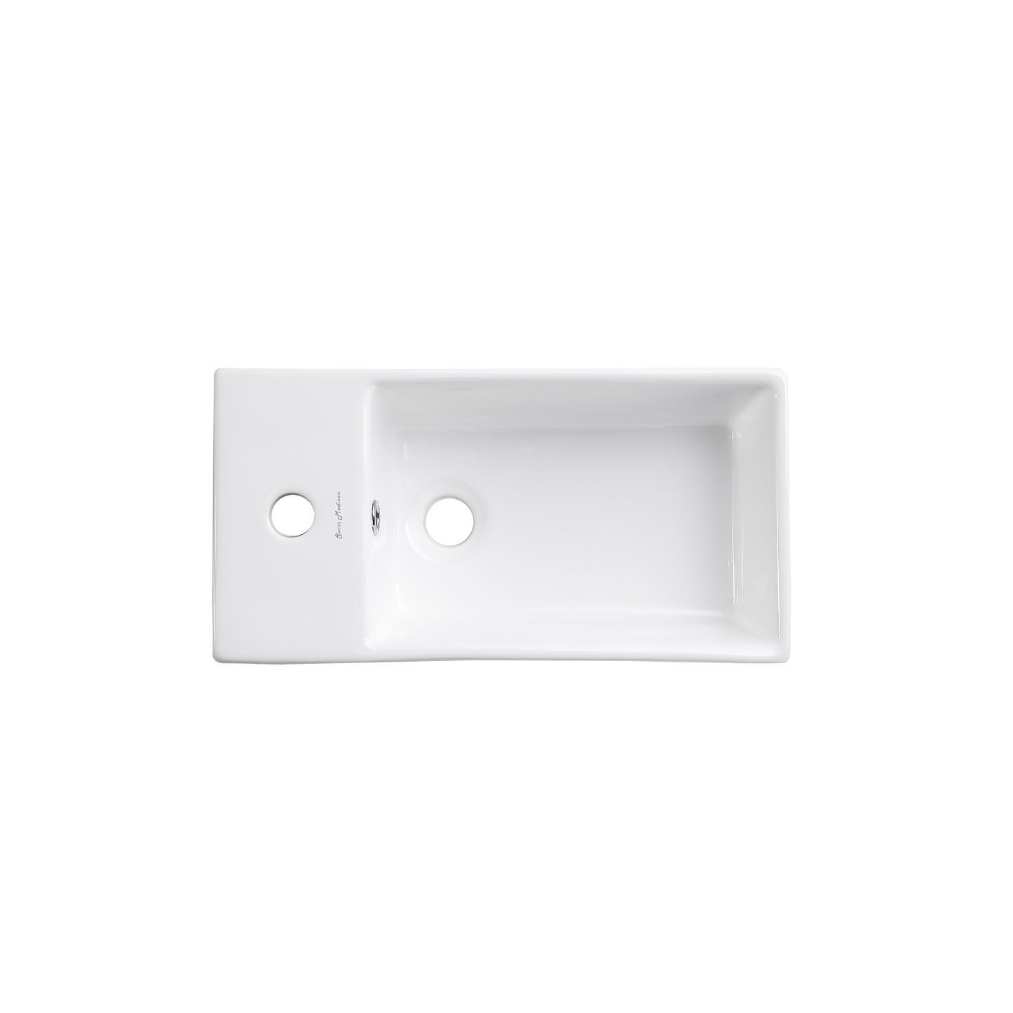 Swiss Madison, Pierre 19.5 Single, Open Shelf, Gold Metal Frame Bathroom Vanity