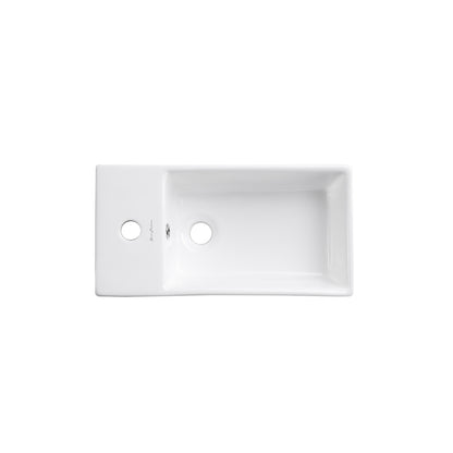 Swiss Madison, Pierre 19.5 Single, Metal Frame, Open Shelf, Bathroom Vanity