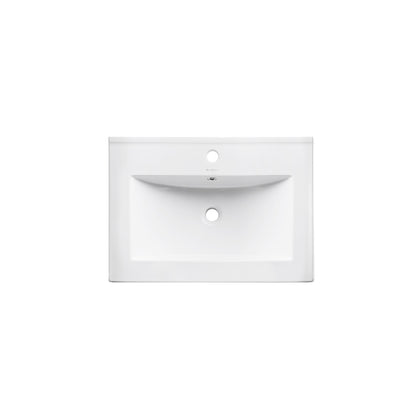Swiss Madison, Pierre 24 Single, Open Shelf, Chrome Metal Frame Bathroom Vanity