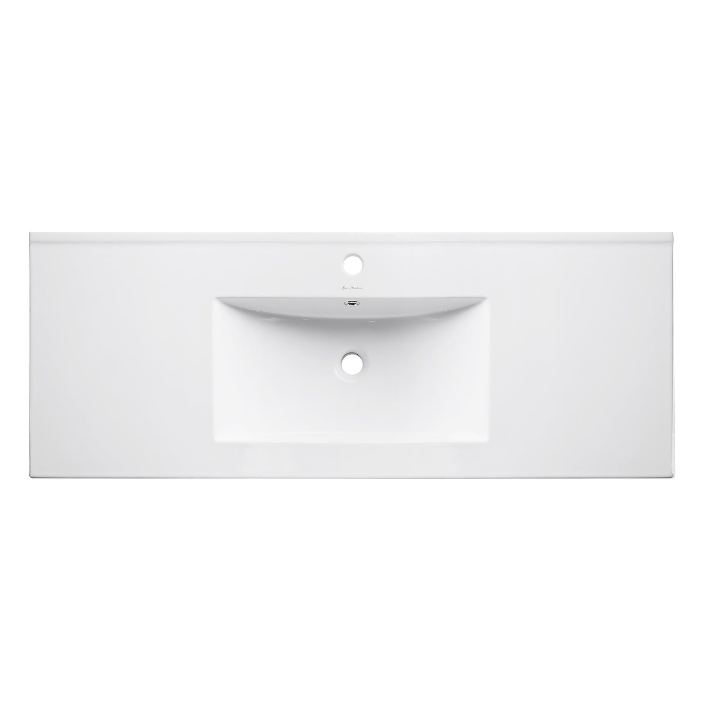 Swiss Madison, Pierre 48 Single, Metal Frame, Open Shelf, Bathroom Vanity