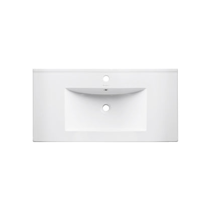 Swiss Madison, Pierre 30 Single, Open Shelf, Chrome Metal Frame Bathroom Vanity