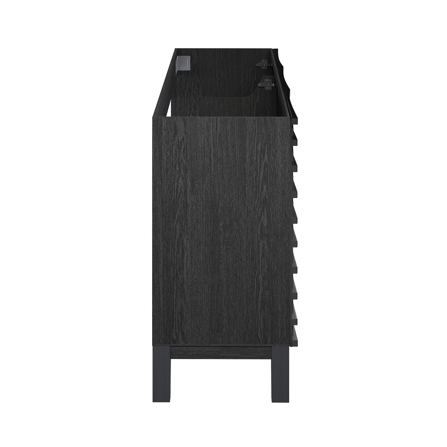 Swiss Madison, Cascade 48" Bathroom Vanity in Black - Cabinet