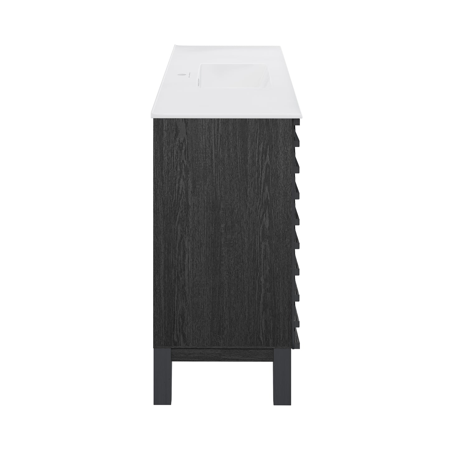 Swiss Madison, Cascade 48" Bathroom Vanity in Black