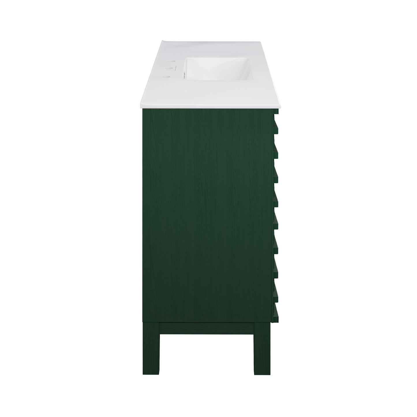 Swiss Madison Cascade 48-inch freestanding bathroom vanity in Green Oak — view 4