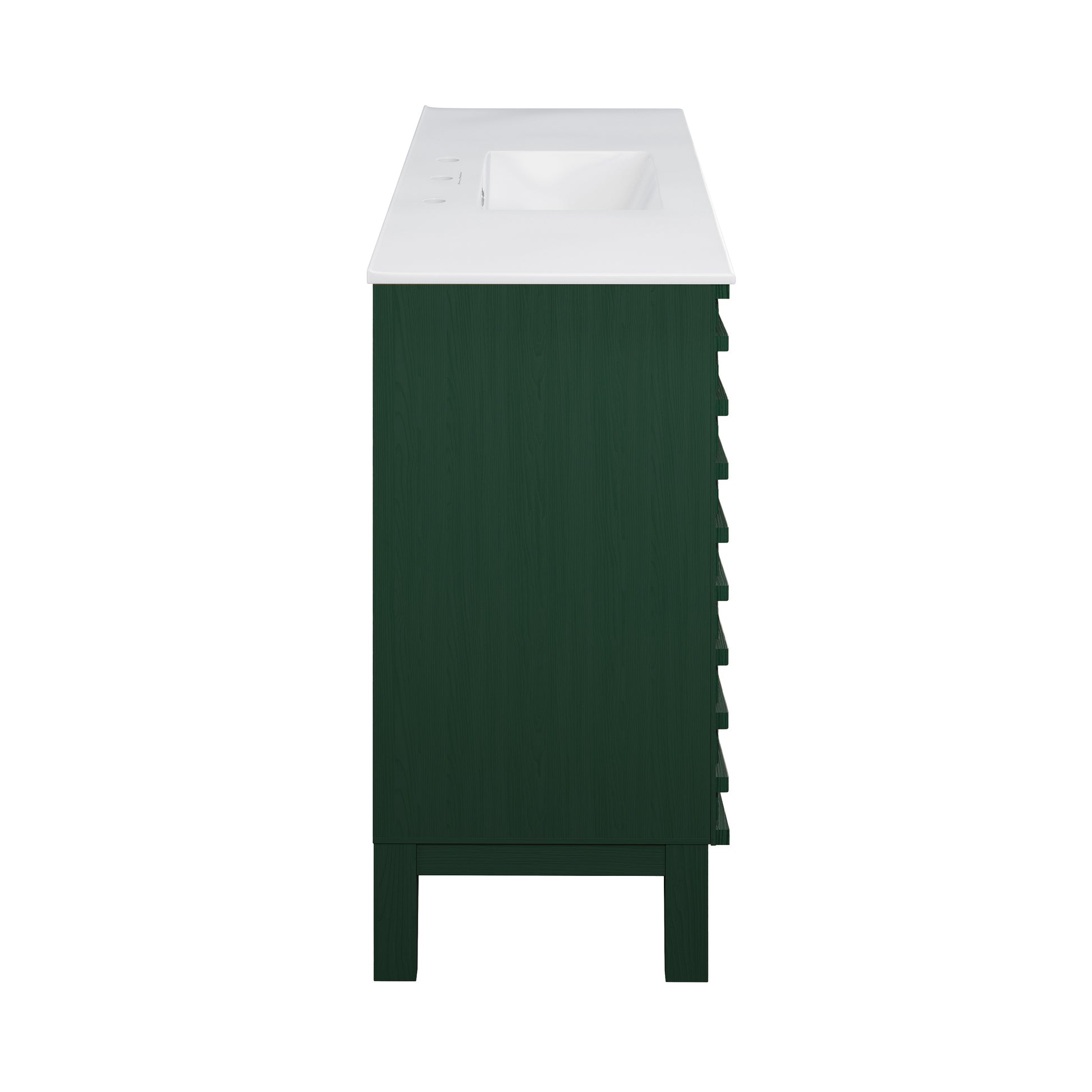 Swiss Madison Cascade 48-inch freestanding bathroom vanity in Green Oak — view 4