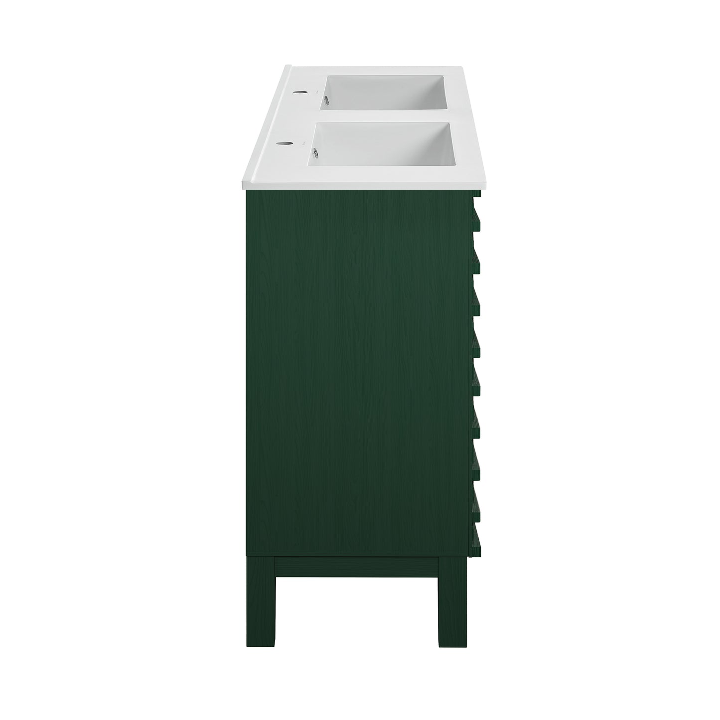 Swiss Madison Cascade 48-inch freestanding bathroom vanity in Green Oak — view 4