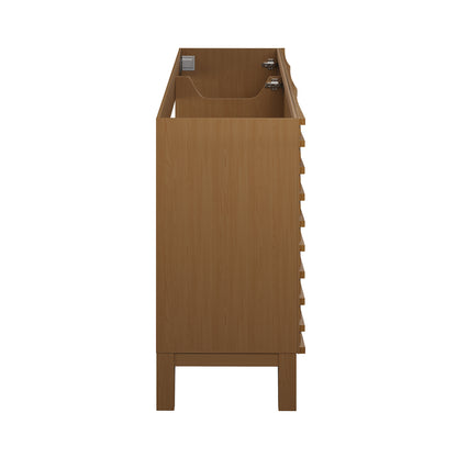 Swiss Madison, Cascade 48'' Bathroom Vanity in Brown Oak- Cabinet Only
