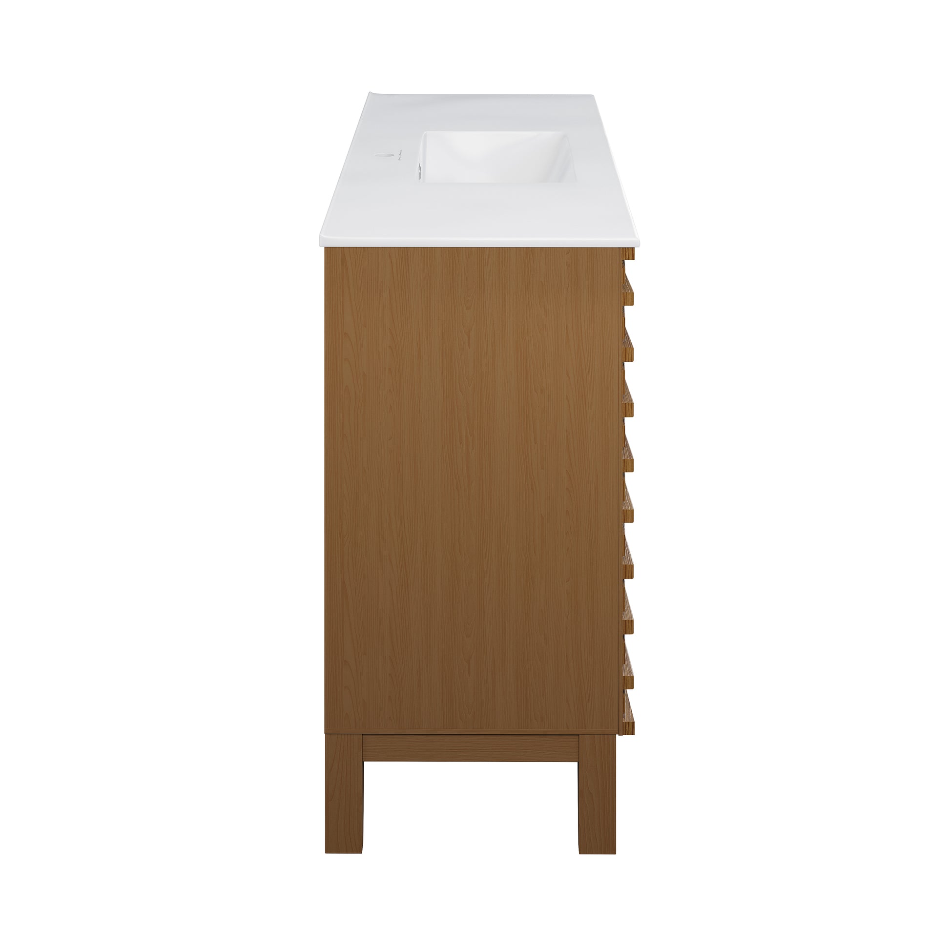 Swiss Madison Cascade 48-inch bathroom vanity in Brown Oak — view 8