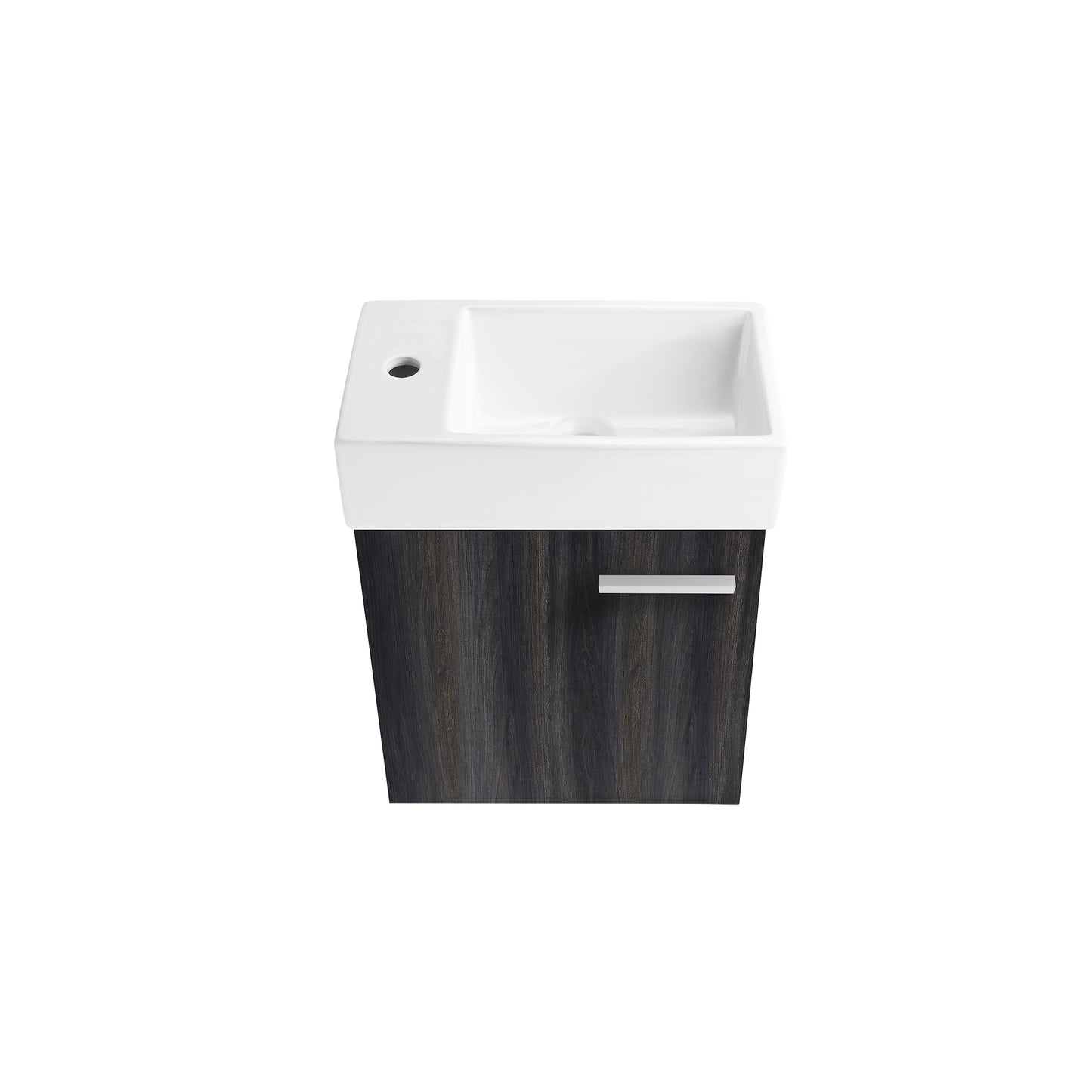 Swiss Madison, Colmer 18 Single, Black Walnut, One Cabinet, Bathroom Vanity