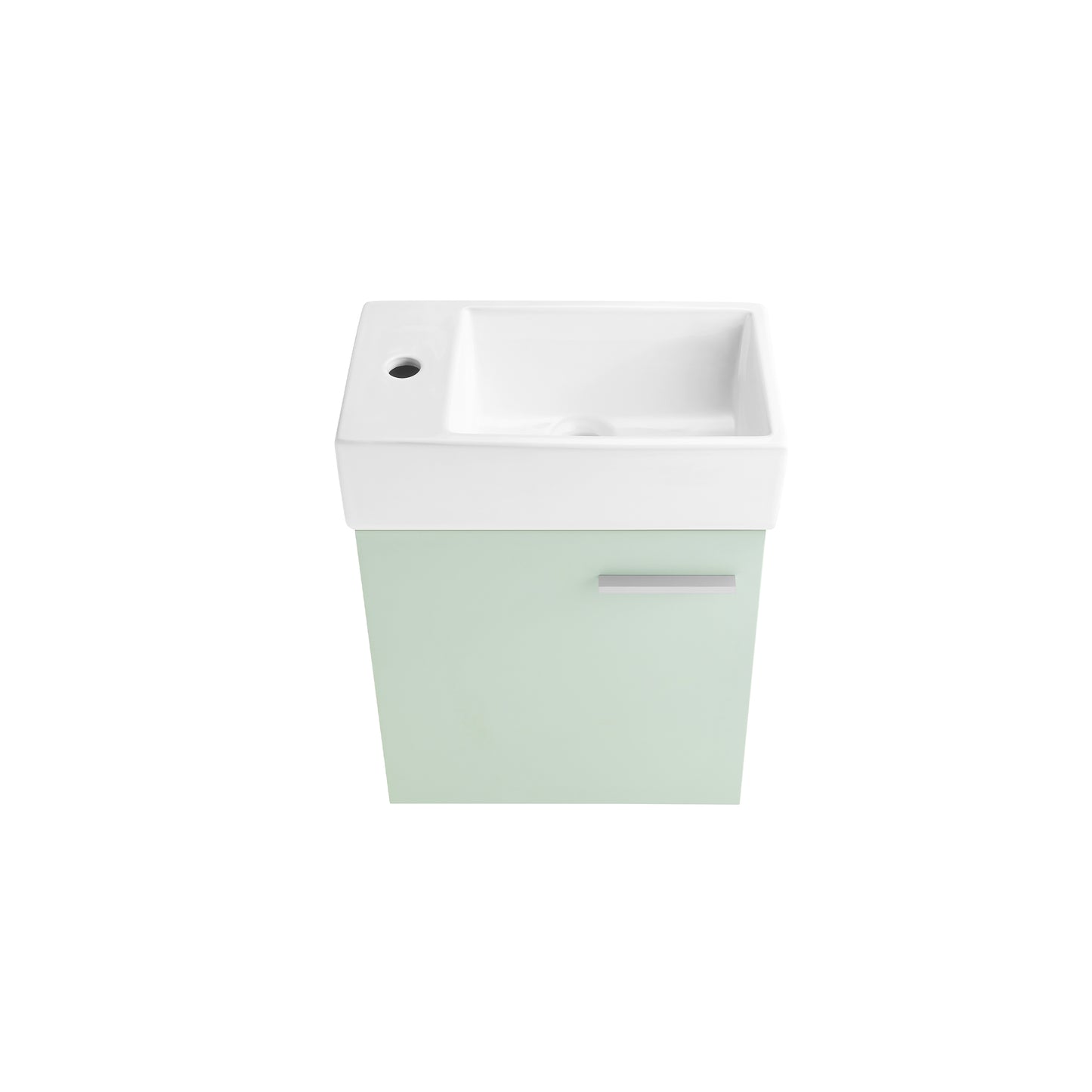 Swiss Madison, Colmer 18" Wall-Mounted Bathroom Vanity in Mint