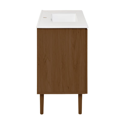 Swiss Madison Bron 36-inch freestanding bathroom vanity in Brown Oak — view 8