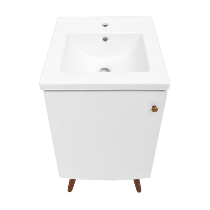 Swiss Madison, Manoir 18" Bathroom Vanity in White