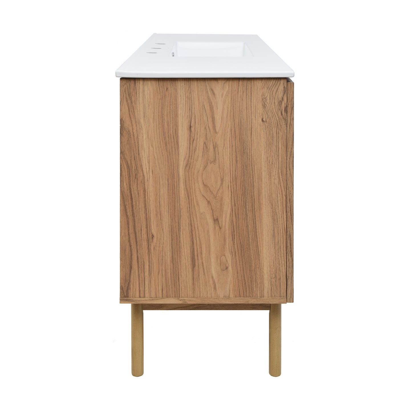 Swiss Madison Classe 48-inch freestanding bathroom vanity in Golden Oak — view 4