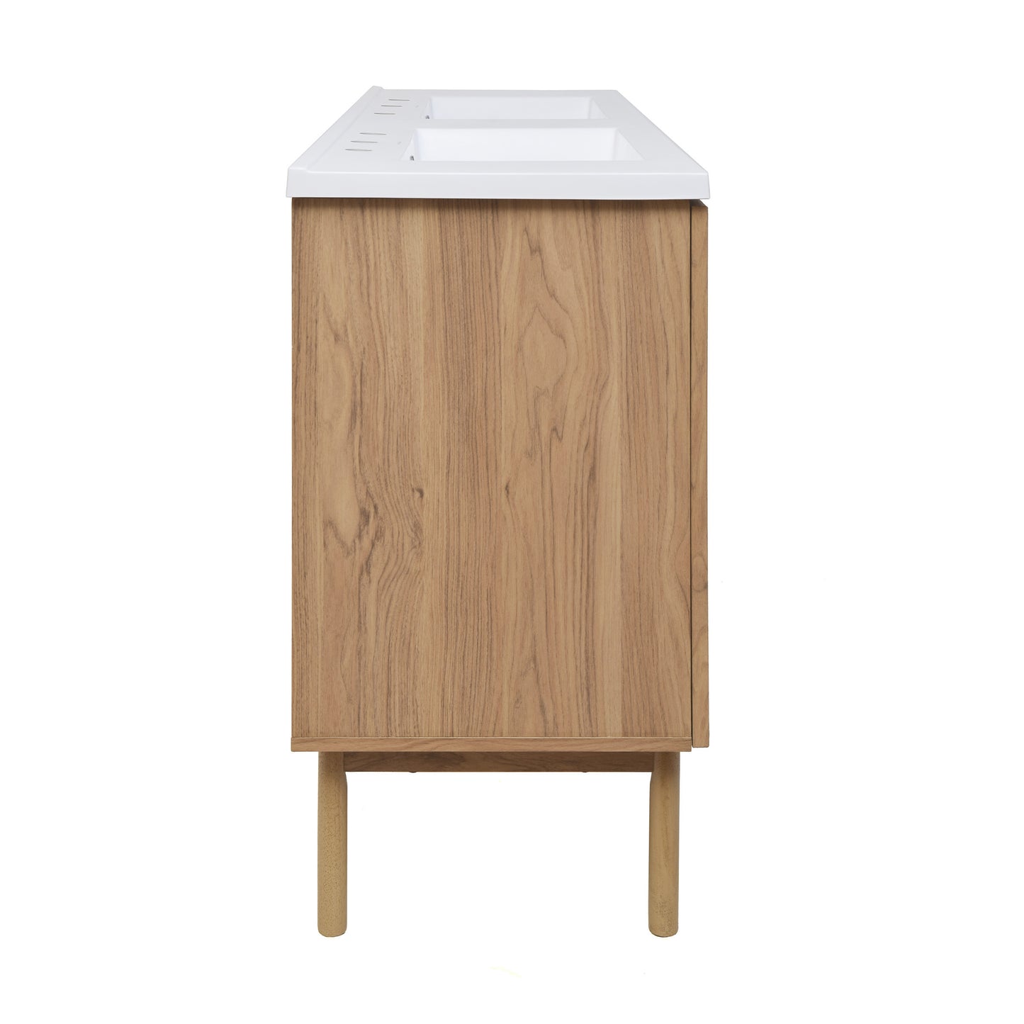 Swiss Madison Classe 60-inch freestanding bathroom vanity in Golden Oak — view 8