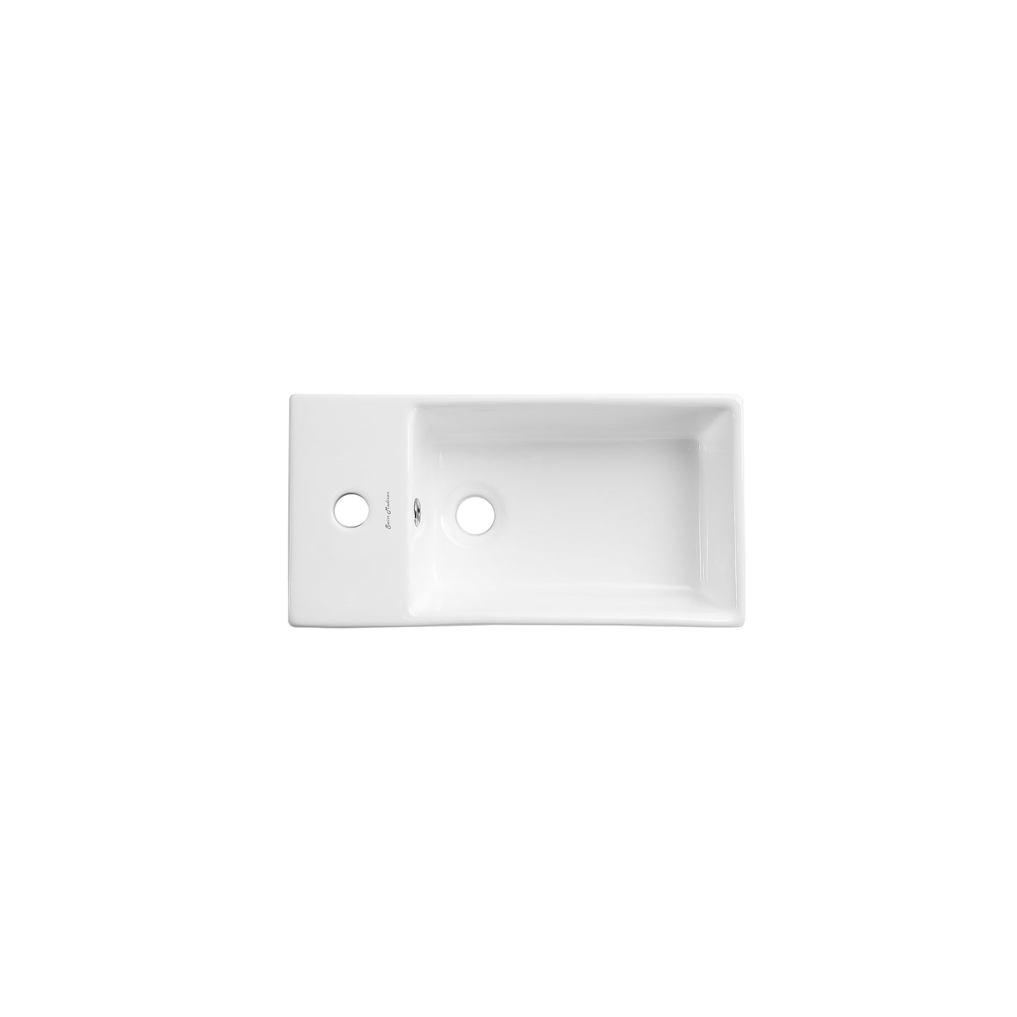 Swiss Madison, Pierre 19.5 Single, Freestanding, Open Shelf, Matte Black Frame Bathroom Vanity