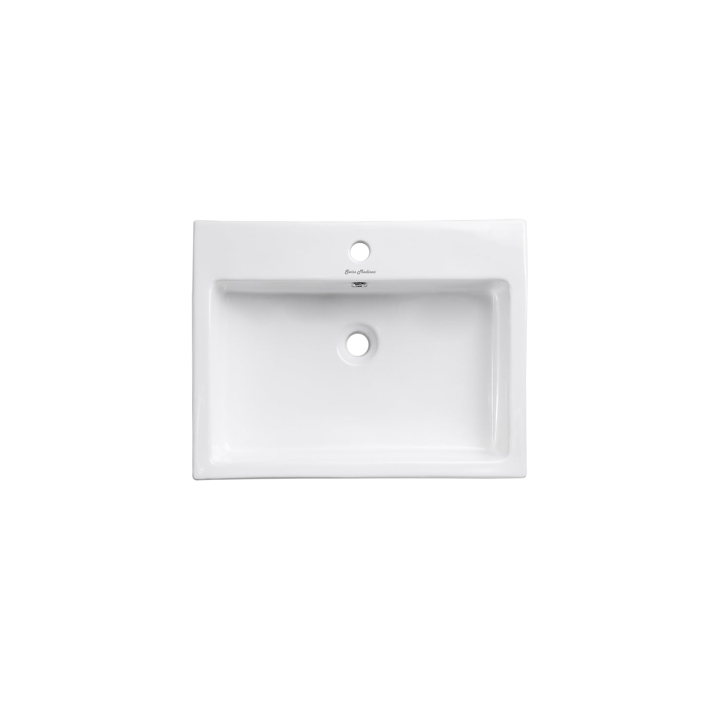 Swiss Madison, Pierre 24 Single, Freestanding, Open Shelf, Chrome Metal Frame Bathroom Vanity