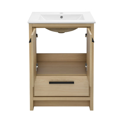 Swiss Madison, Virage 24 Freestanding, Bathroom Vanity in Natural Oak