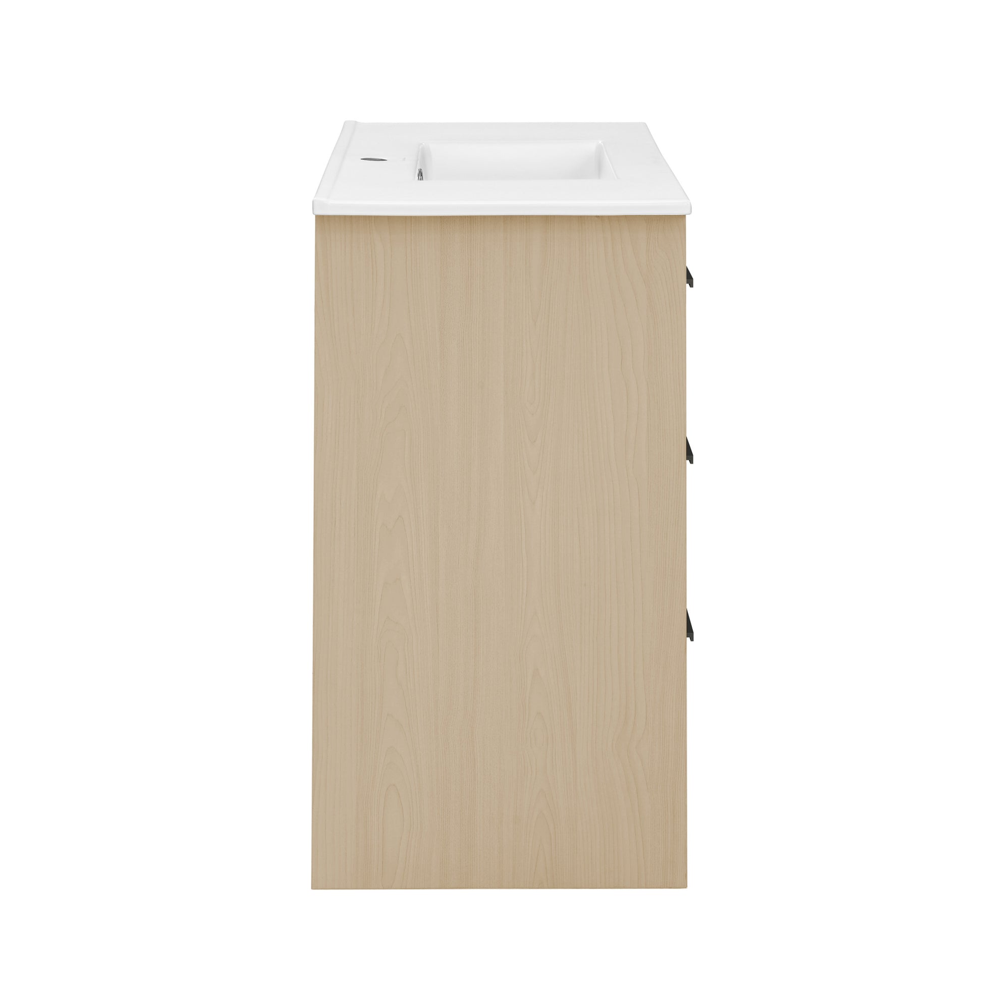 Swiss Madison Virage 36-inch freestanding bathroom vanity in Natural Oak — view 10