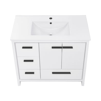 Swiss Madison, Virage 36 Freestanding, Bathroom Vanity in White