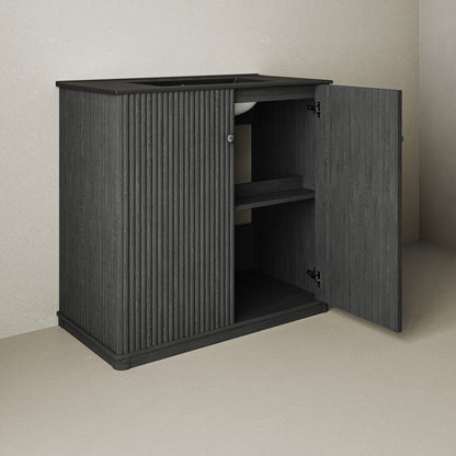 Swiss Madison Lafayette 36-inch freestanding bathroom vanity in Black Oak — view 4