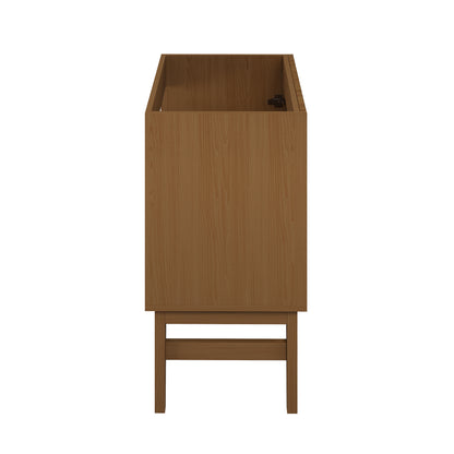 Swiss Madison, Bosse 24" Freestanding Bathroom Vanity Cabinet without Top in Brown Oak
