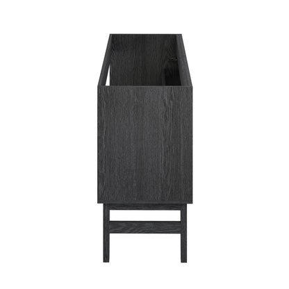Swiss Madison, Bosse 36" Freestanding Bathroom Vanity Cabinet without Top in Black Oak