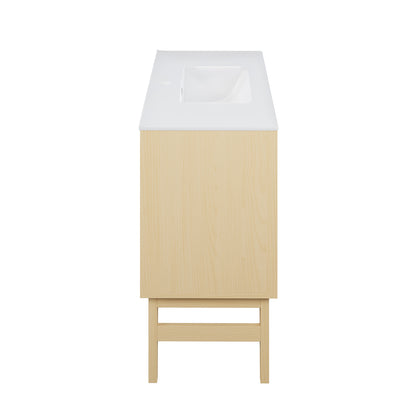 Swiss Madison Bosse 36-inch freestanding bathroom vanity in Natural Oak — view 8