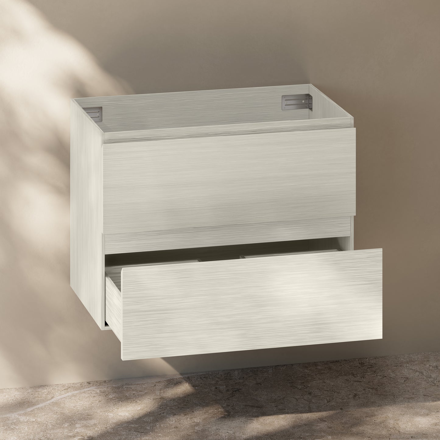 Swiss Madison, Liberte 30" Wall-Mounted Bathroom Vanity Cabinet without Top in White Oak
