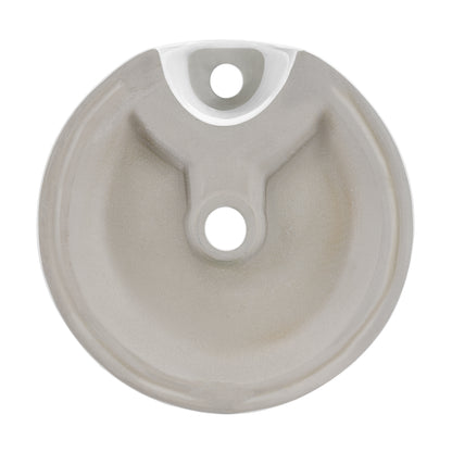 Swiss Madison, Monaco 16" Round Console Sink with Faucet Mount, White Basin Brushed Gold Legs