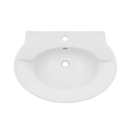 Swiss Madison, Plaisir Rounded Basin Pedestal Sink
