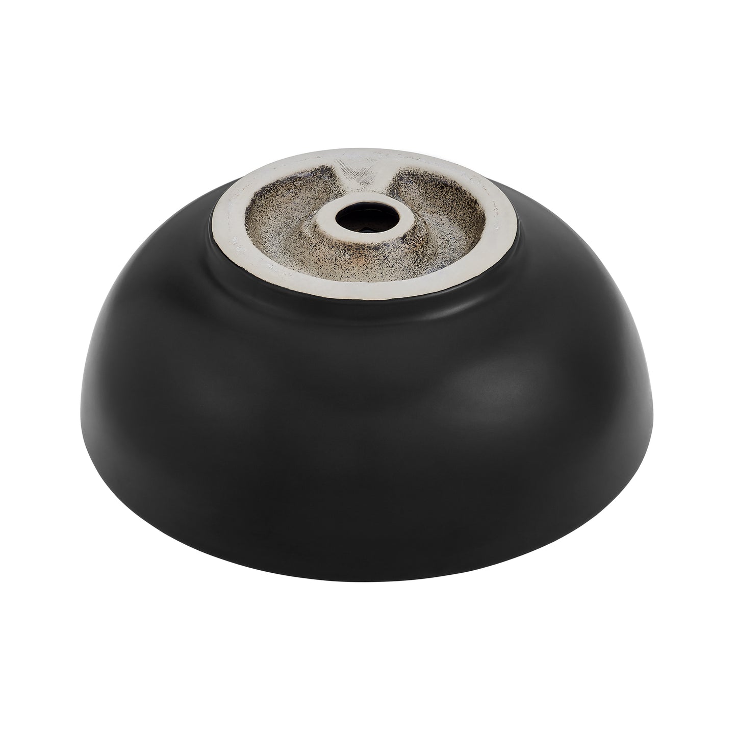 Swiss Madison, Sublime  Round Vessel Sink in Matte Black