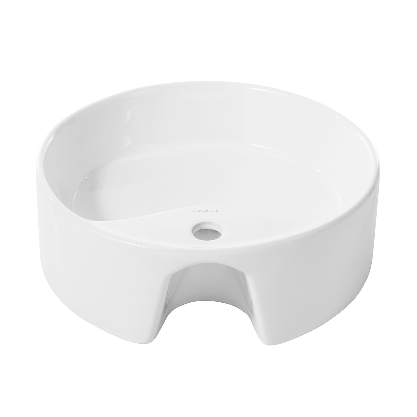 Swiss Madison, Monaco Round Vessel Sink with Faucet Mount
