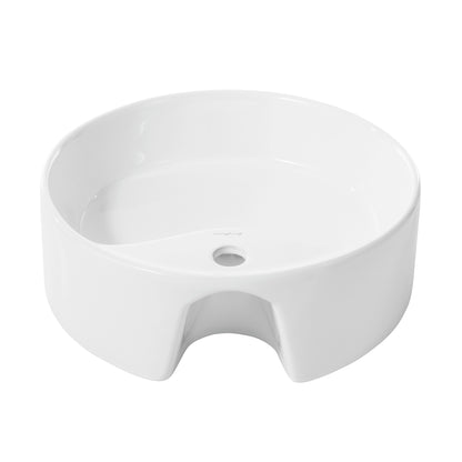 Swiss Madison, Monaco Round Vessel Sink with Faucet Mount