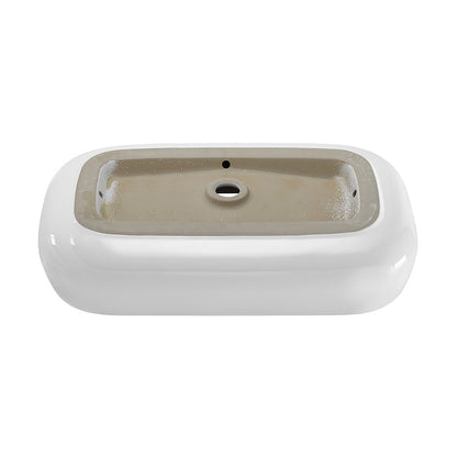 Swiss Madison, Chateau 28 Rectangle Ceramic Vessel Sink