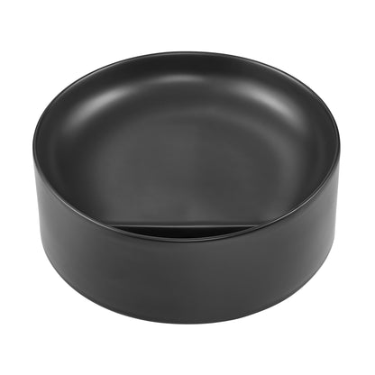 Swiss Madison, Beau 16.5" Round Vessel Bathroom Sink in Matte Black