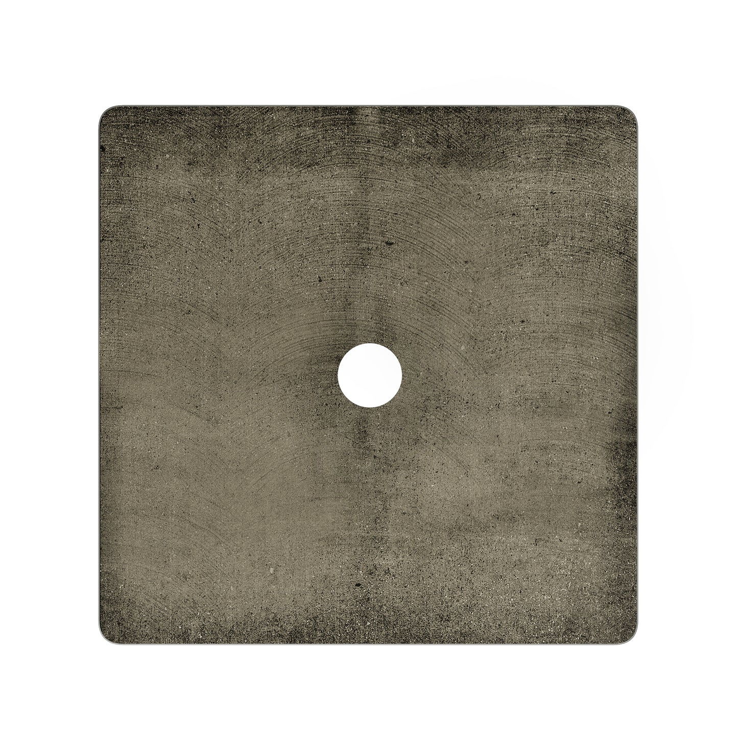 Swiss Madison, Lisse 15.5" Square Concrete Vessel Bathroom Sink in Dark Grey