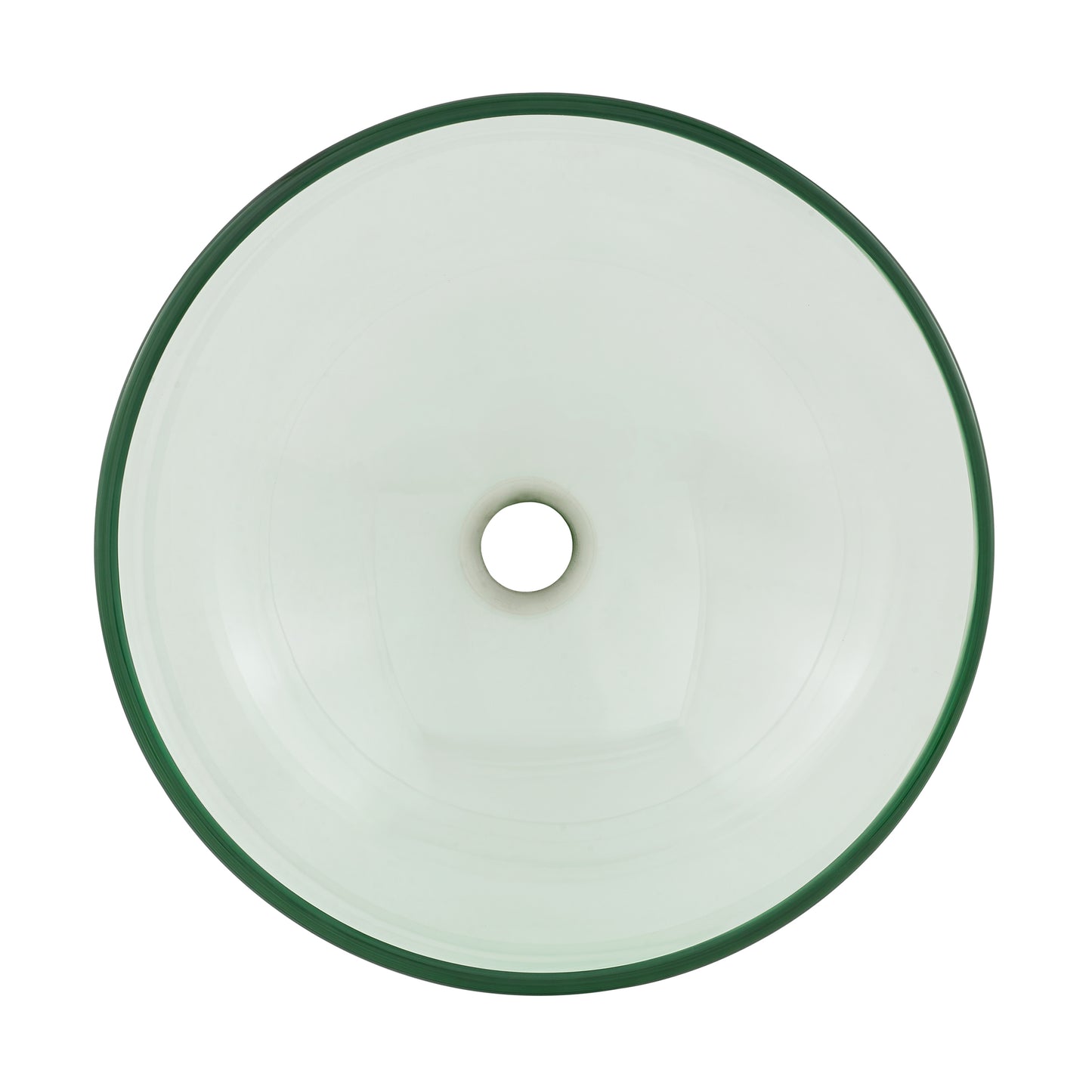 Swiss Madison, Cascade 16.5 Glass Vessel Sink with Faucet, Clear