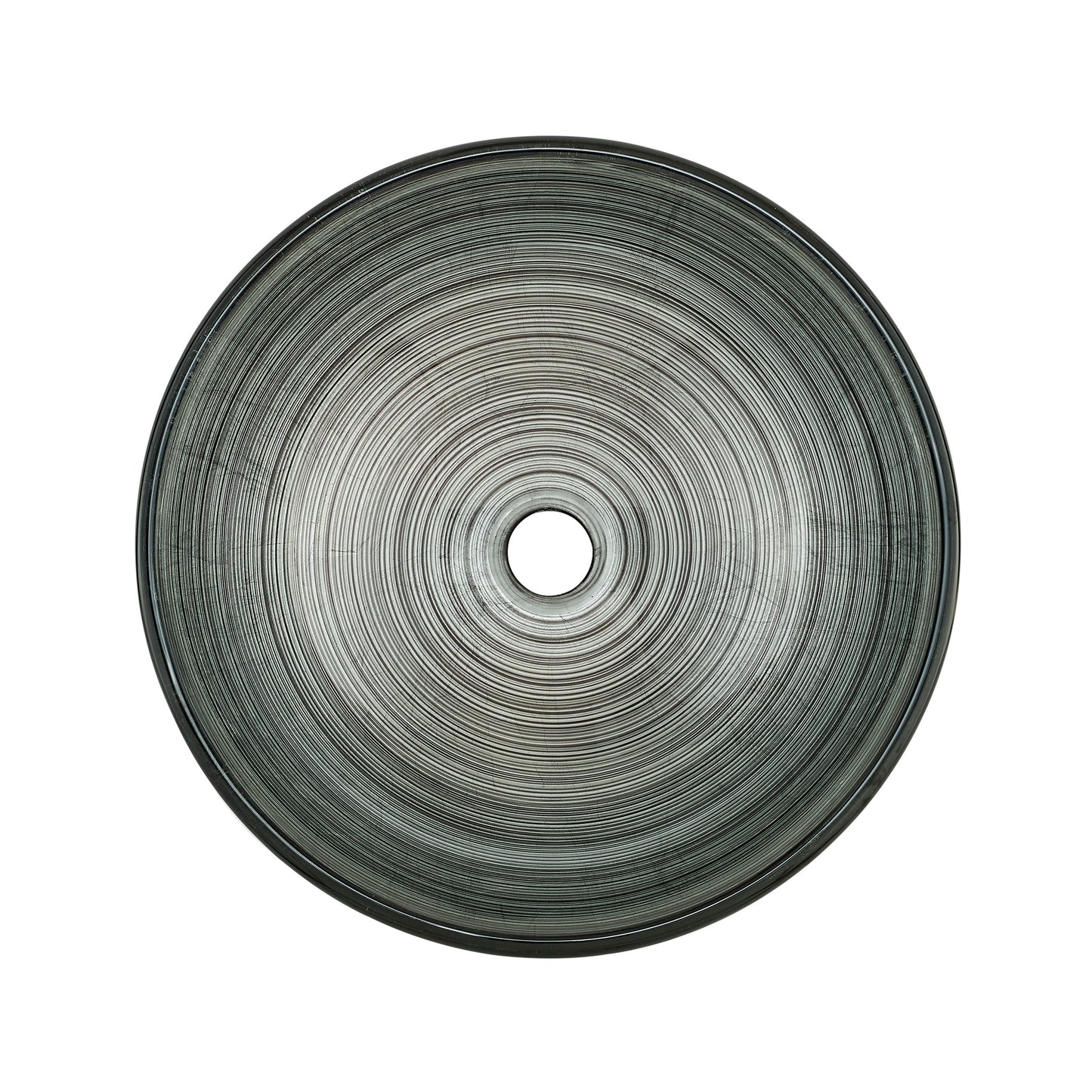 Swiss Madison, Cascade 16.5 Glass Vessel Sink with Faucet, Smoky Grey