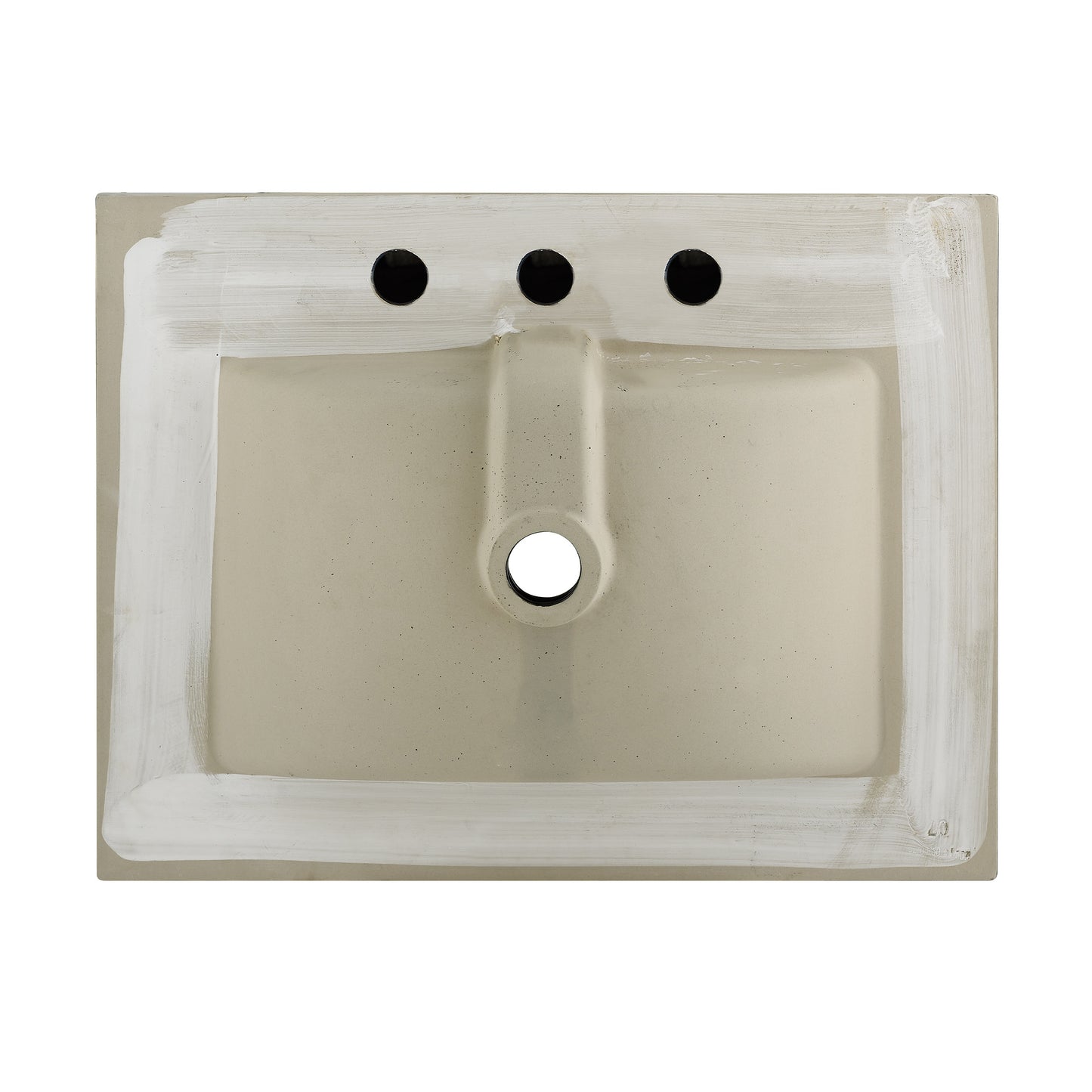 Swiss Madison, 24" Ceramic Vanity Top with 8" Widespread Faucet Holes in Matte Black