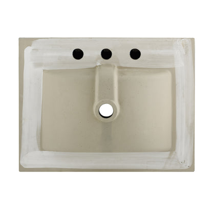 Swiss Madison, 24" Ceramic Vanity Top with 8" Widespread Faucet Holes in Matte Black