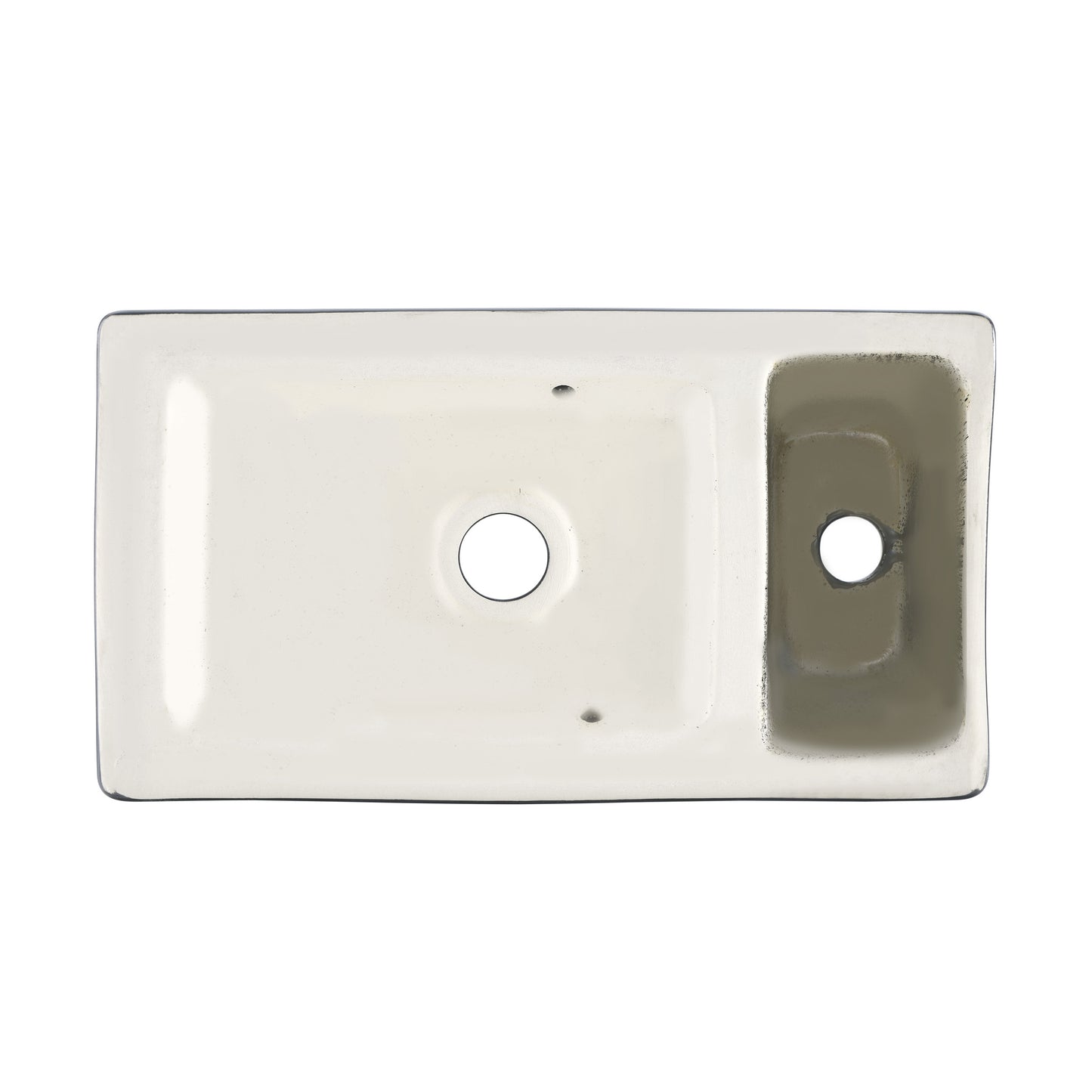 Swiss Madison, 18 inch Ceramic Vanity Sink Top in Matte Black