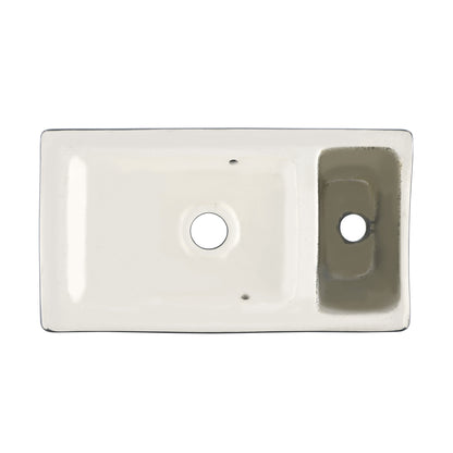 Swiss Madison, 18 inch Ceramic Vanity Sink Top in Matte Black