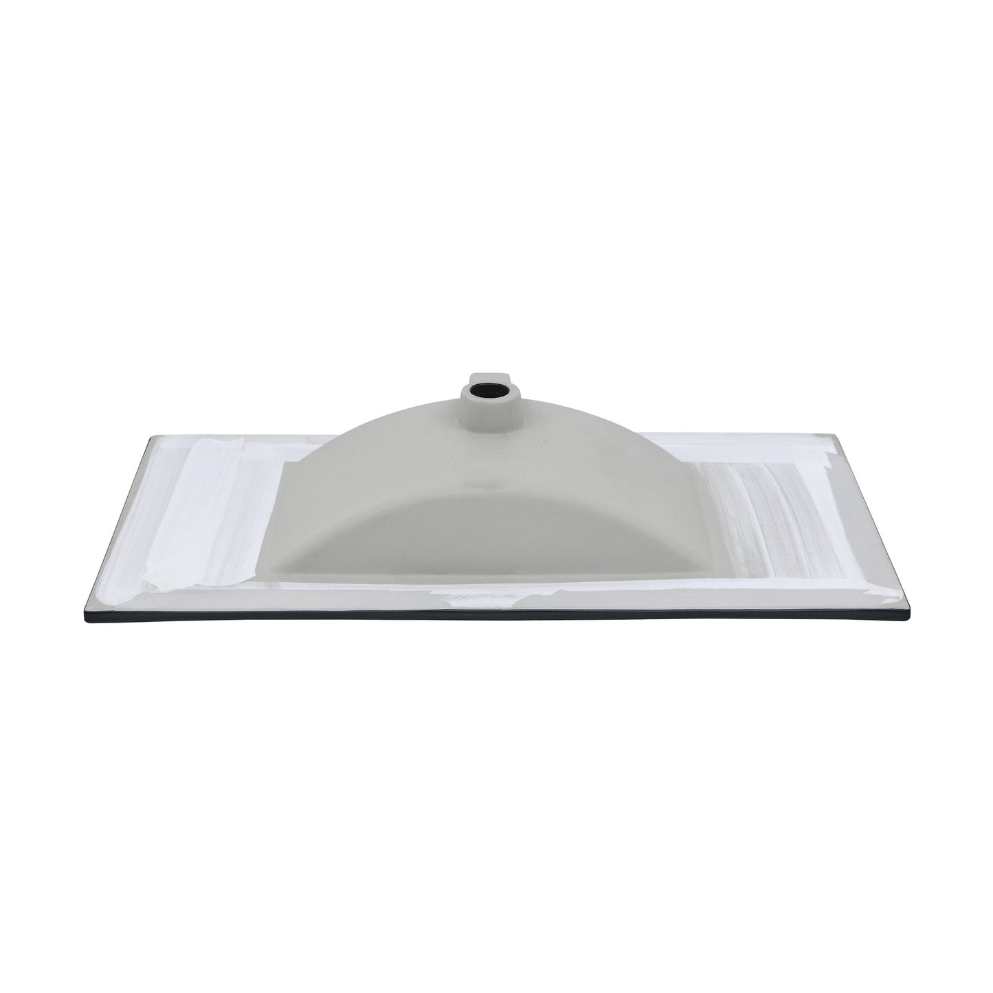 Swiss Madison, 36" Ceramic Vanity Top with Three Faucet Holes in Matte Black