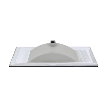 Swiss Madison, 36" Ceramic Vanity Top with Three Faucet Holes in Matte Black
