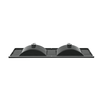 Swiss Madison, 48" 3-Hole Widespread Double Basin Vanity Sink Top in Matte Black