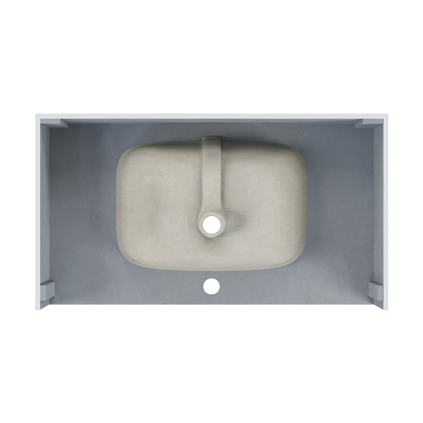Swiss Madison, Avancer 36'' Wall Mount Sink In Blue Celeste