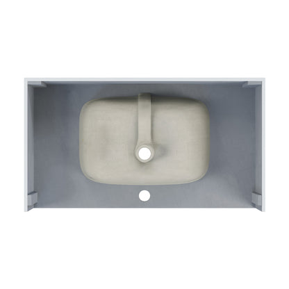Swiss Madison, Avancer 36'' Wall Mount Sink In Blue Celeste